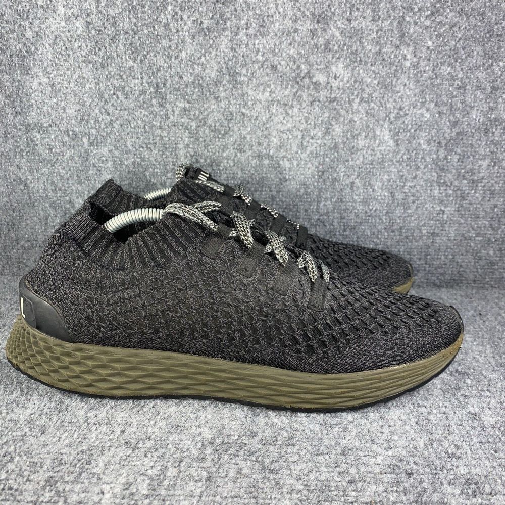 Nobull Knit Runner Mens Size 11.5 Running Shoes Black Gray Athletic Sneakers